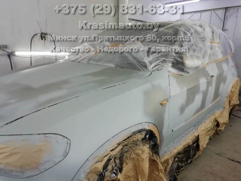 BMW X5 2012 подготовка к покраске кузова