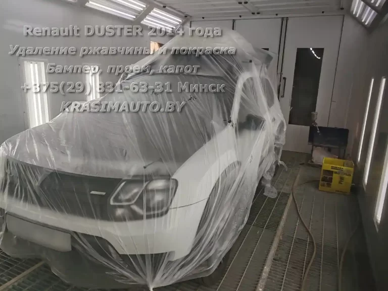 Покраска элементов кузова Renault Duster 2014 года
